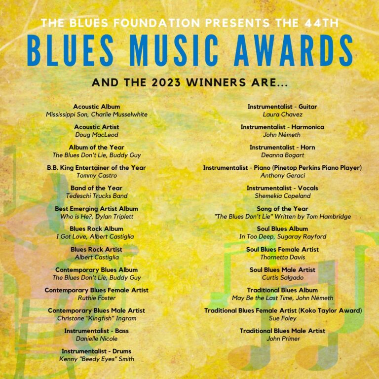 44th Blues Music Awards Winners Legendary Rhythm Blues Cruise